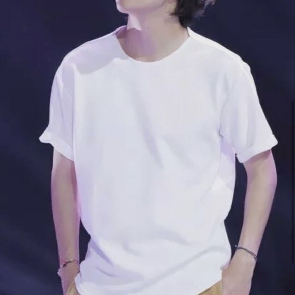 BTS V Kim Taehyung t-shirt. white. NEW - Picture 3 of 5